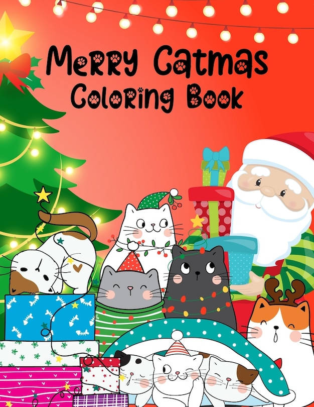 Front cover_Merry Catmas Coloring Book