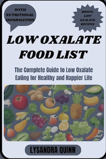 Front cover_Low Oxalate Food List