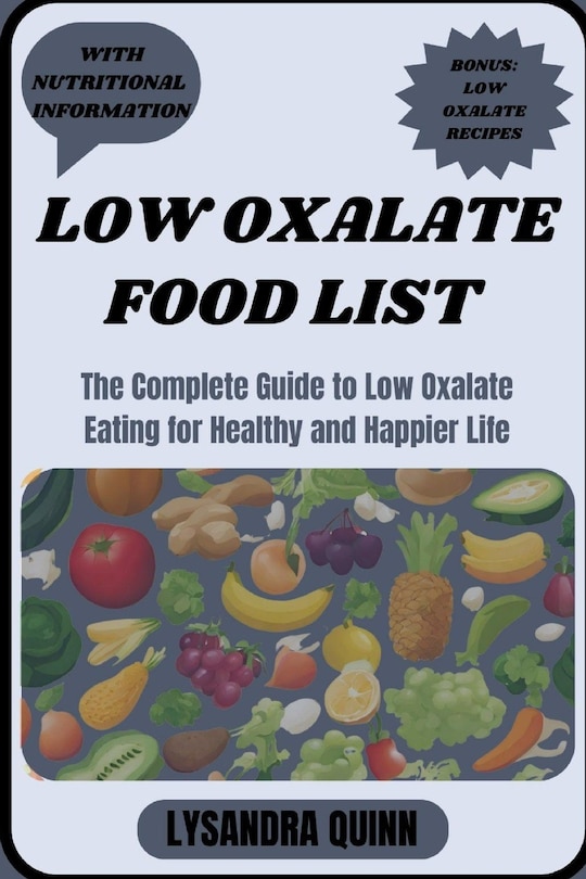 Front cover_Low Oxalate Food List