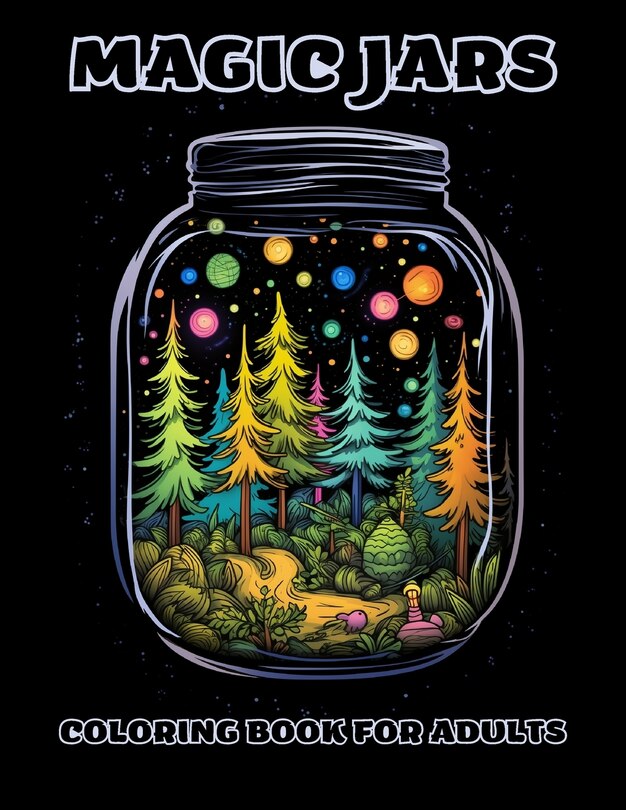 Front cover_Magic Jars Coloring Book For Adults