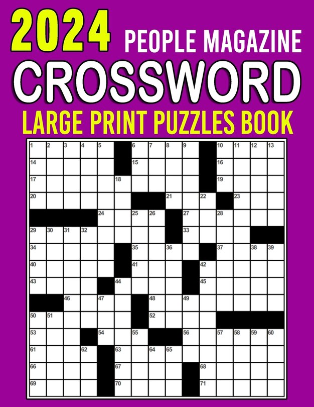 Front cover_2024 People Magazine Crossword Puzzles Book Large Print
