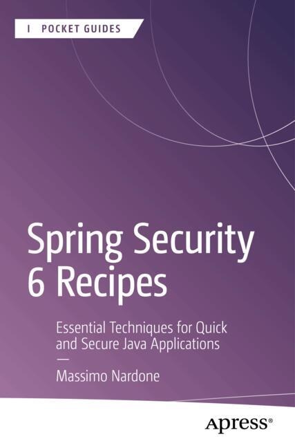 Front cover_Spring Security 6 Recipes