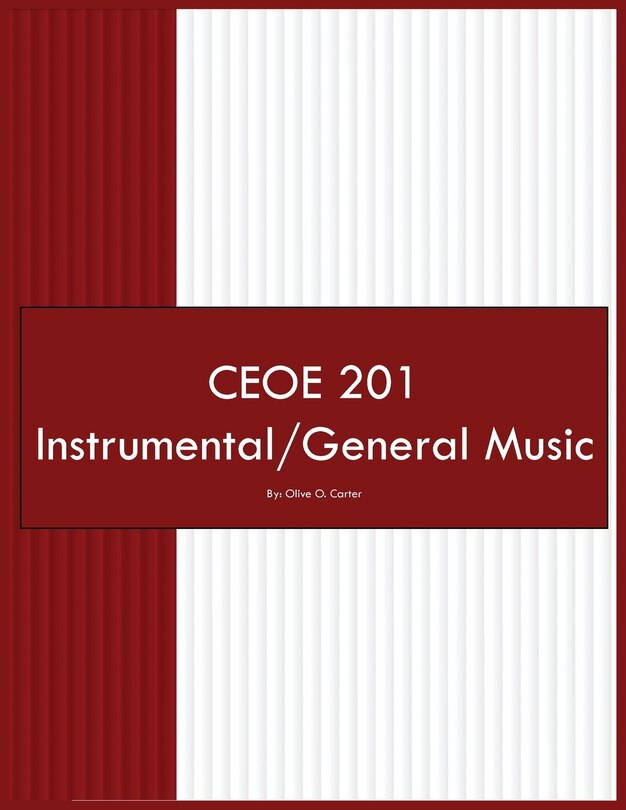 Front cover_CEOE 201 Instrumental/General Music
