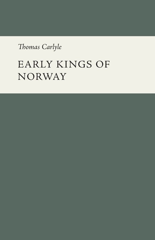 Front cover_Early Kings of Norway