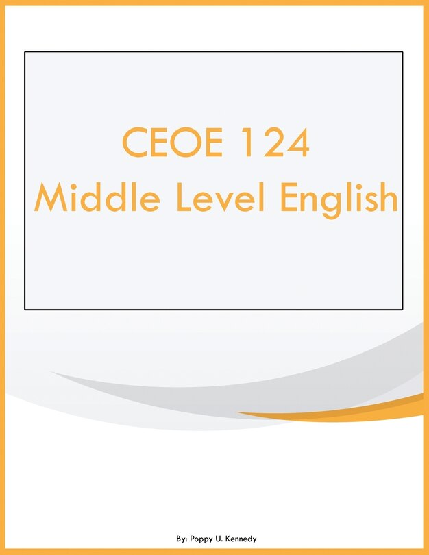Front cover_CEOE 124 Middle Level English