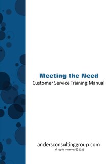 Front cover_Meeting The Need Custoemr Service Training Manual