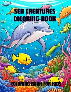 Front cover_Sea Creatures Coloring Book