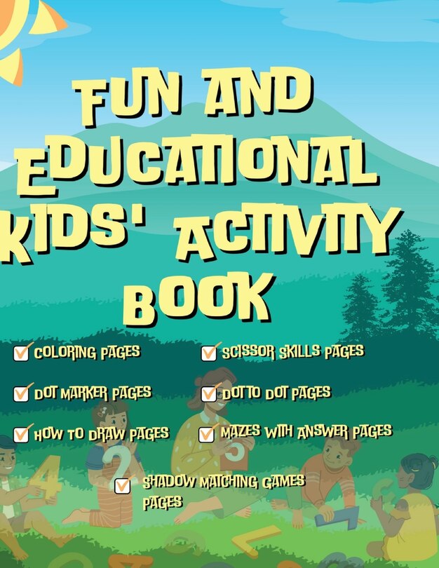 Front cover_Fun and Educational Kids Activity Book