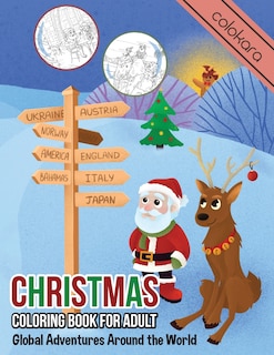 Front cover_Christmas Coloring Book for Adults