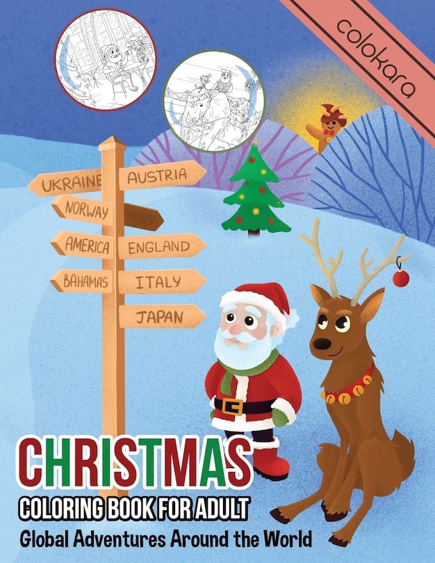 Front cover_Christmas Coloring Book for Adults