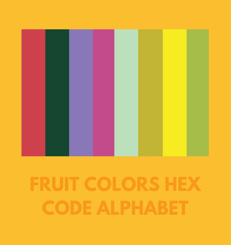 Couverture_Fruit Colors Hex Code Alphabet