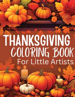 Front cover_Thanksgiving Coloring Book for Little Artists