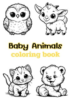 Front cover_Baby Animals coloring book