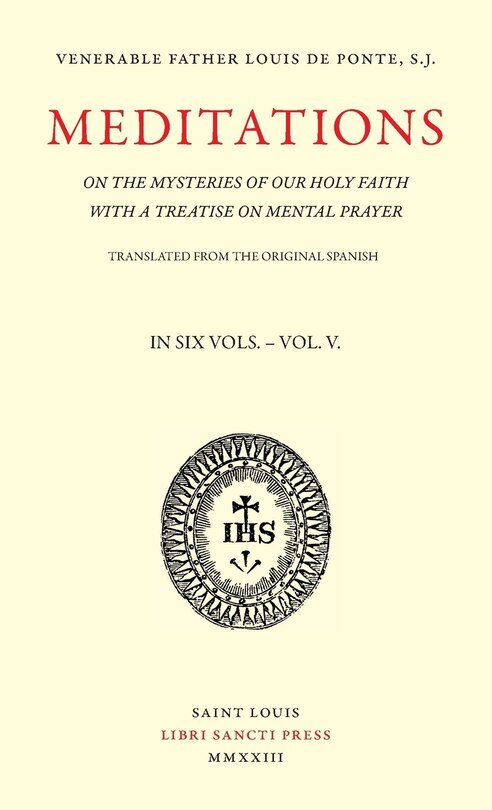 Front cover_Meditations on the Mysteries of Our Holy Faith - Volume 5