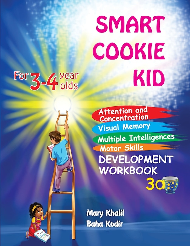Front cover_Smart Cookie Kid For 3-4 Year Olds Attention and Concentration Visual Memory Multiple Intelligences Motor Skills Book 3A