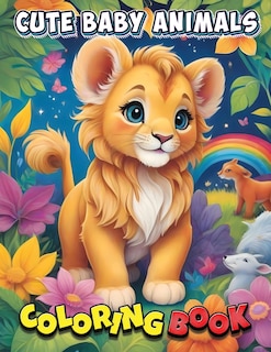 Front cover_Cute Baby Animals Coloring Book