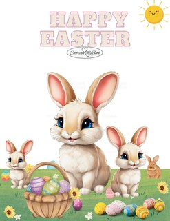 Front cover_Happy Easter Coloring Book