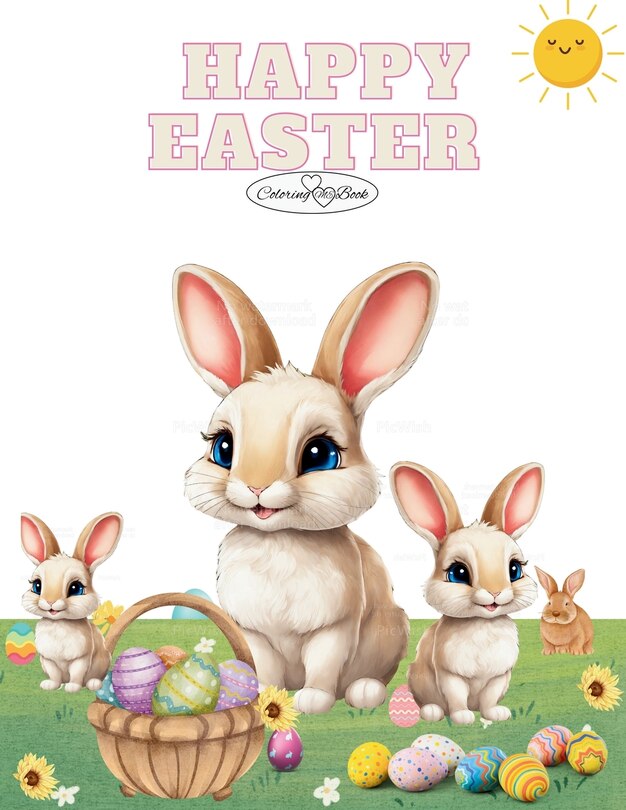 Front cover_Happy Easter Coloring Book