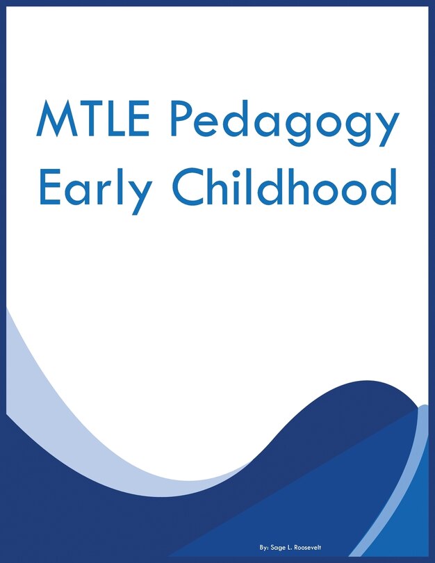 Couverture_MTLE Pedagogy Early Childhood
