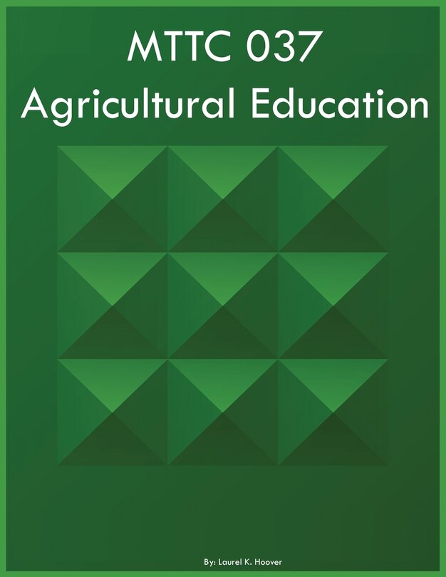 Couverture_MTTC 037 Agricultural Education