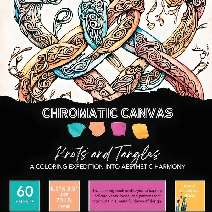 Front cover_Knots & Tangles Coloring Book