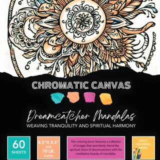 Front cover_Dreamcatcher Mandalas Coloring Book