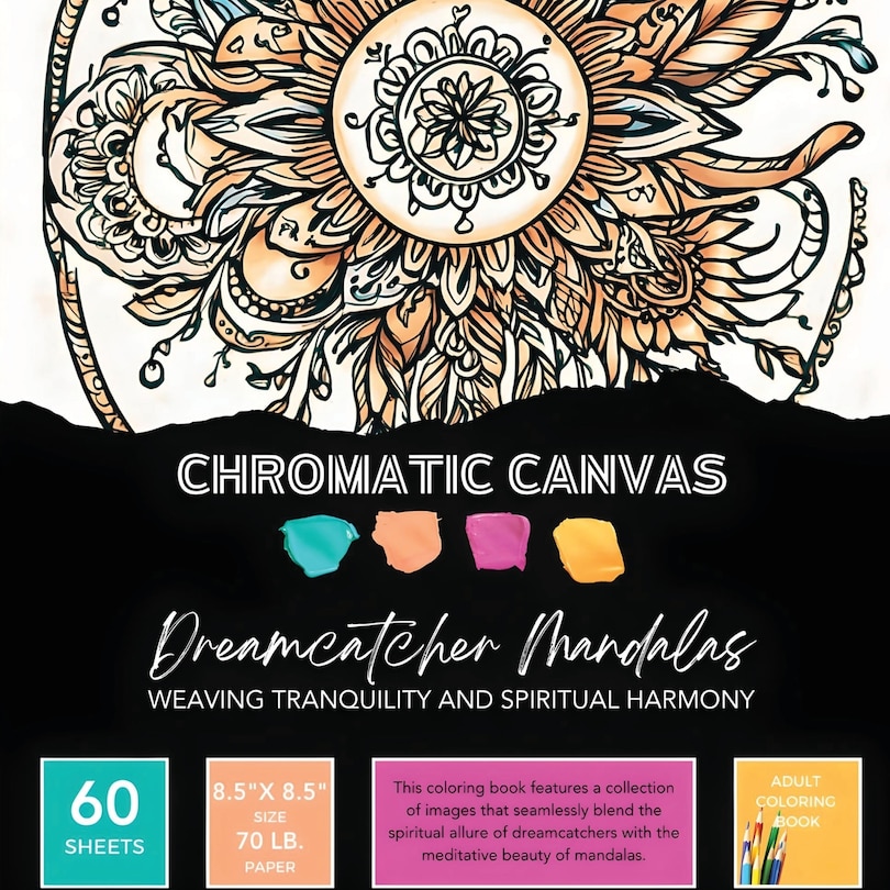 Front cover_Dreamcatcher Mandalas Coloring Book