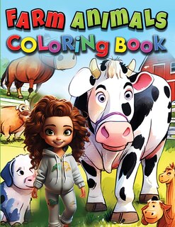 Front cover_Farm Animals Coloring Book For Kids