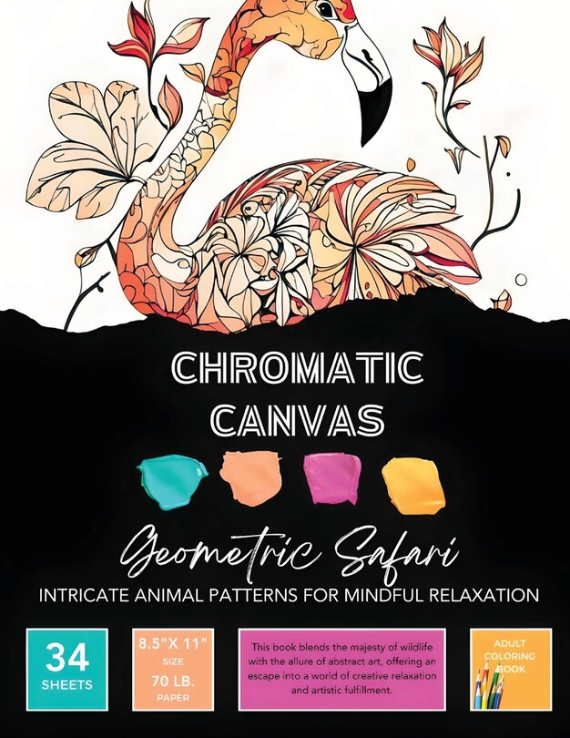 Couverture_Geometric Safari Coloring Book