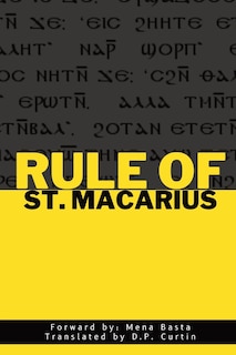Front cover_Rule of St. Macarius