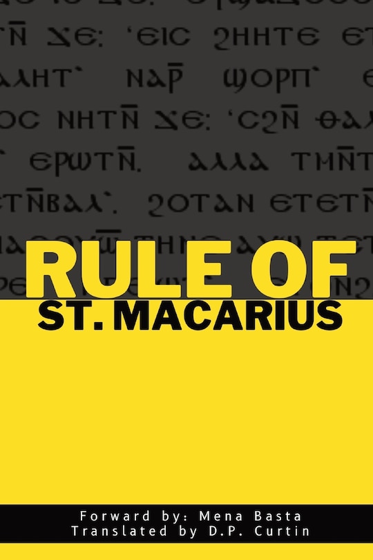 Front cover_Rule of St. Macarius
