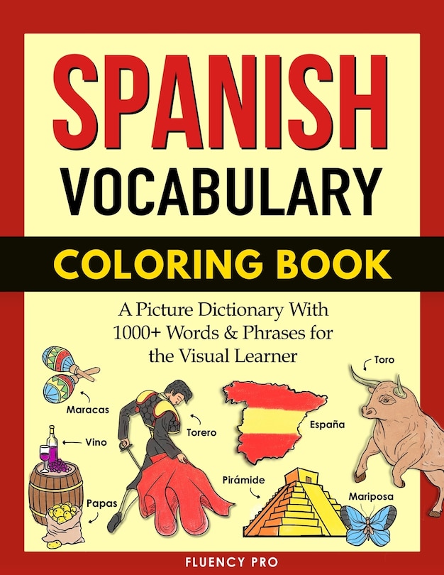 Couverture_Spanish Vocabulary Coloring Book
