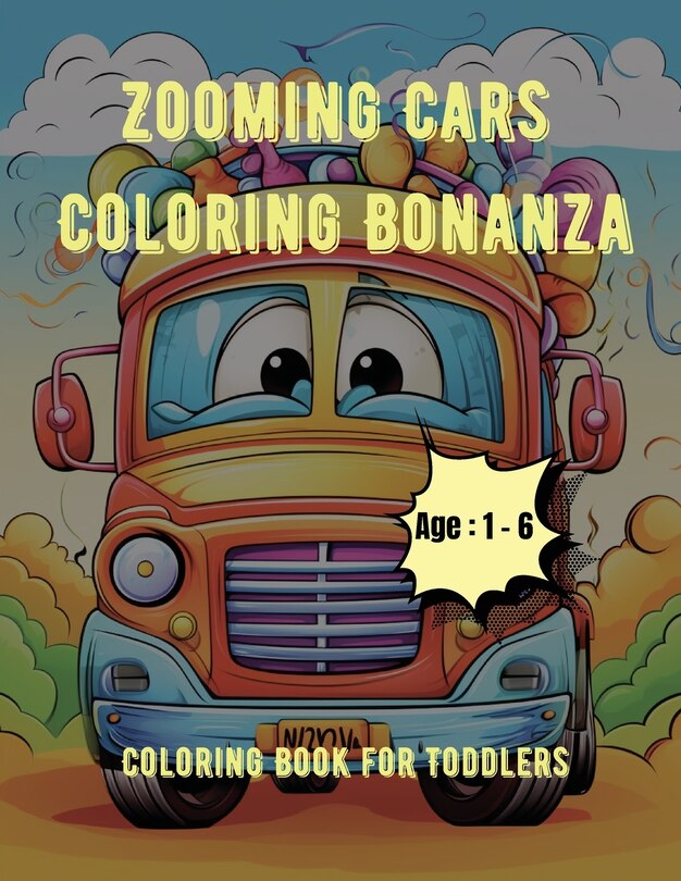 Front cover_Zooming Cars Coloring Bonanza