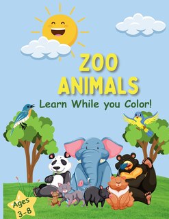 Front cover_Zoo Animals Coloring Book
