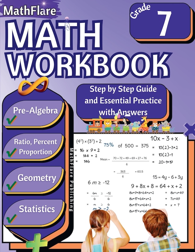 Couverture_MathFlare - Math Workbook 7th Grade