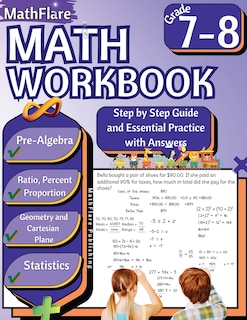 Couverture_MathFlare - Math Workbook 7th and 8th Grade
