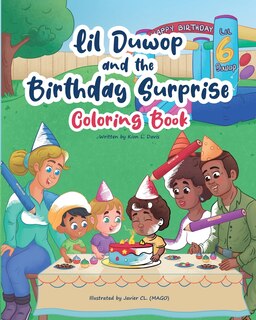 Front cover_Lil Duwop and the Birthday Surprise Coloring Book