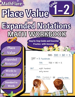 Couverture_Place Value and Expanded Notations Math Workbook 1st and 2nd Grade
