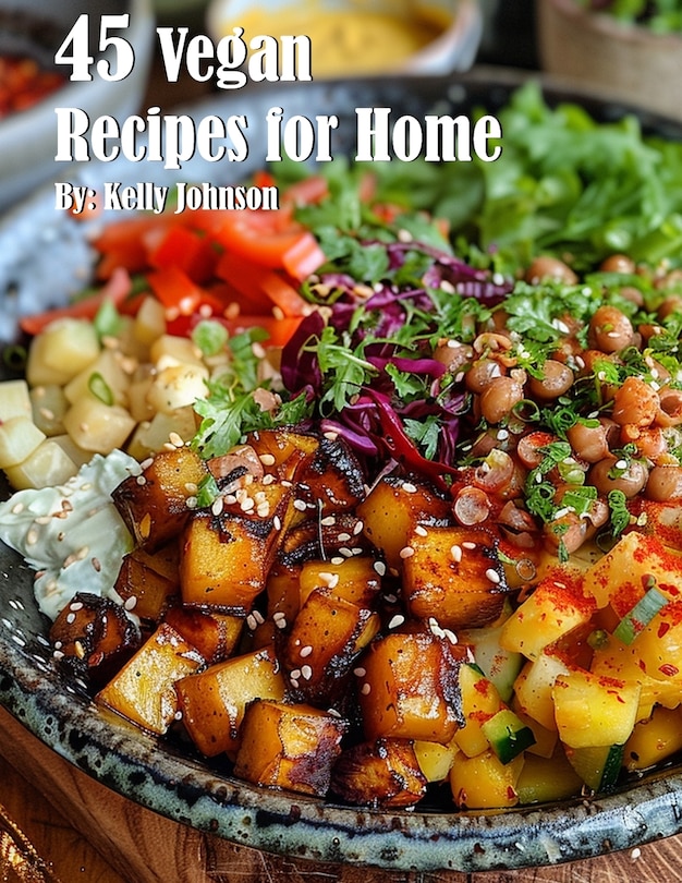 Couverture_45 Vegan Recipes for Home