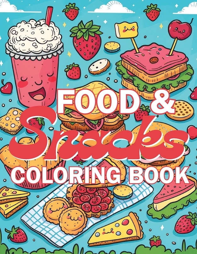 Front cover_Food & Snacks Coloring Book