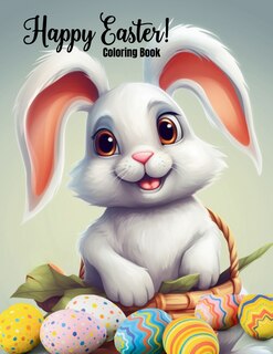 Front cover_Happy Easter Coloring Book for Kids