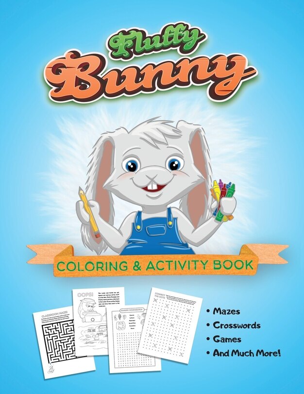 Couverture_Fluffy Bunny Coloring & Activity Book