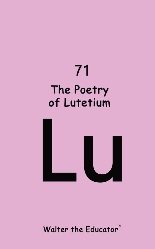 Couverture_The Poetry of Lutetium