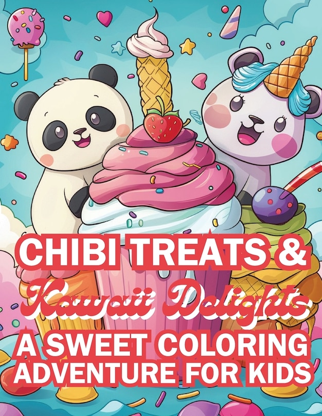 Front cover_Chibi Treats & Kawaii Delights A Sweet Coloring Adventure for Kids