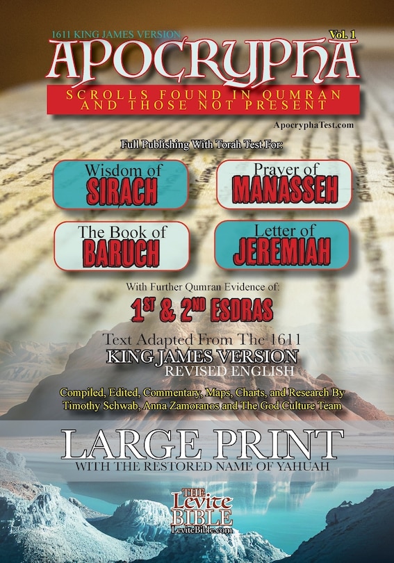 Front cover_Apocrypha Scrolls Found In Qumran And Those Not Present Vol. 1