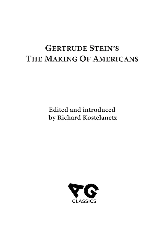 Front cover_The Making of Americans