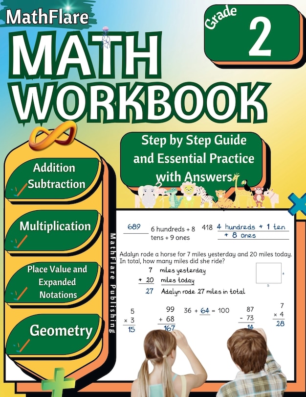 Couverture_MathFlare - Math Workbook 2nd Grade