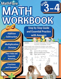 Couverture_MathFlare - Math Workbook 3rd and 4th Grade
