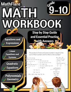 Couverture_MathFlare - Math Workbook 9th and 10th Grade