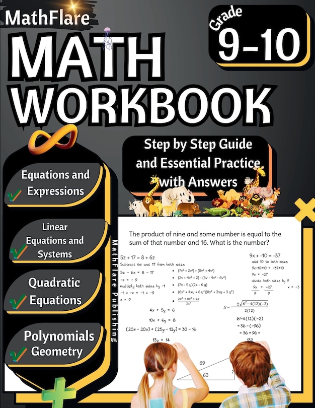 Couverture_MathFlare - Math Workbook 9th and 10th Grade